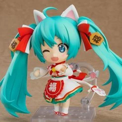 GOOD SMILE Hatsune Miku Maneki Miku Ver Vocaloid Nendoroid Figure -Nendoroid Store Sale 4580590127401 figure hatsune miku maneki miku ver vocaloid nendoroid altc